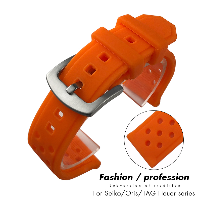 Seiko Watch 5 Sports - Cinturino in Silicone Morbido 20mm 21mm