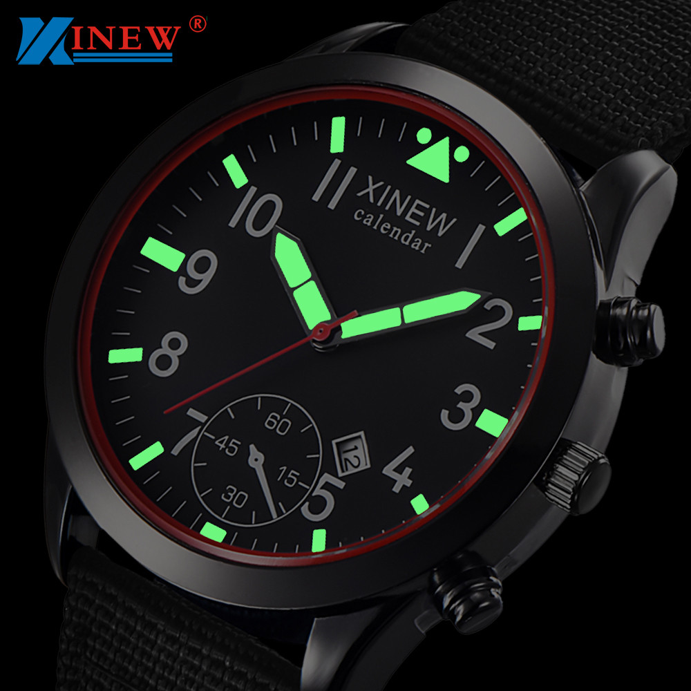Canvas Strap Watch - 2020 XINEW orologi moda uomo bagliore