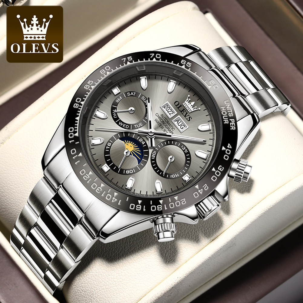 Seiko Watch 5 Sports - OLEVS 6654 Orologio da uomo di