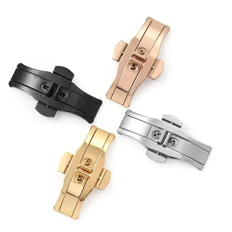 Butterfly Clasp Deployant - Fibbia per Cinturino Orologio in Acciaio