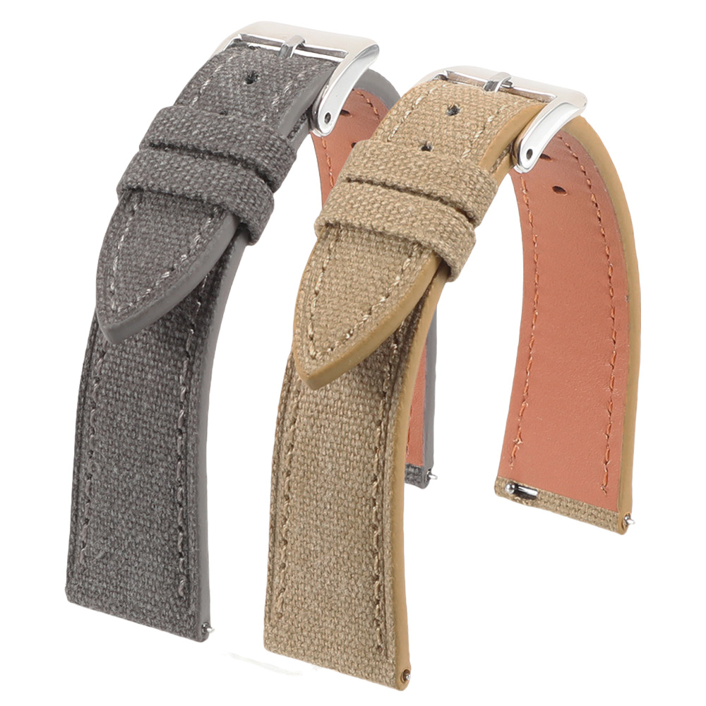Canvas Strap Watch - Cinturino per Orologio Artigianale Sottile 18mm