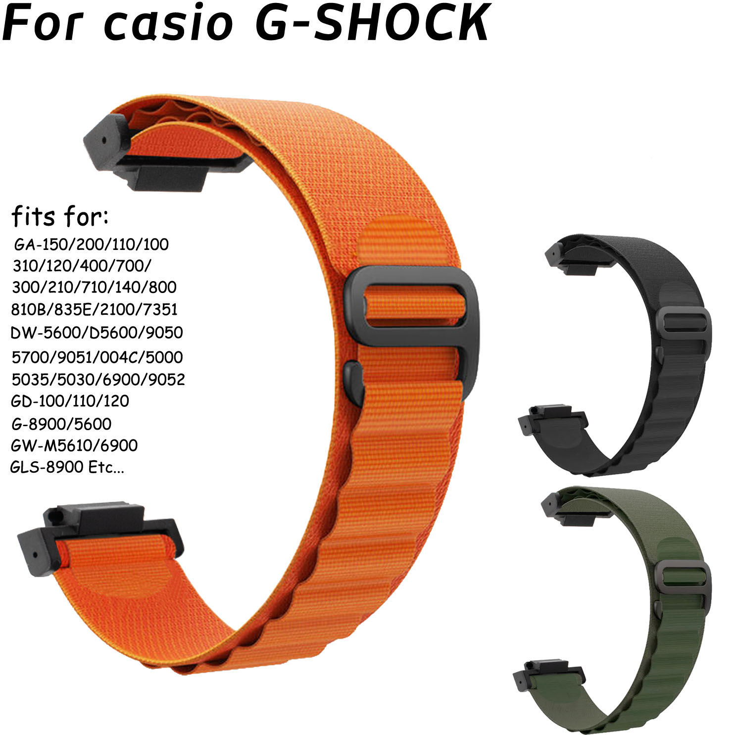 Casio Watch G-Shock Ga-2100 - Cinturino da 16mm per Casio G-SHOCK