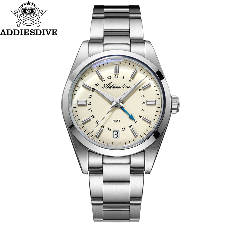 Stainless Bracelet Diver - ADDIESDIVE Hot Brand 36mm Orologio GMT