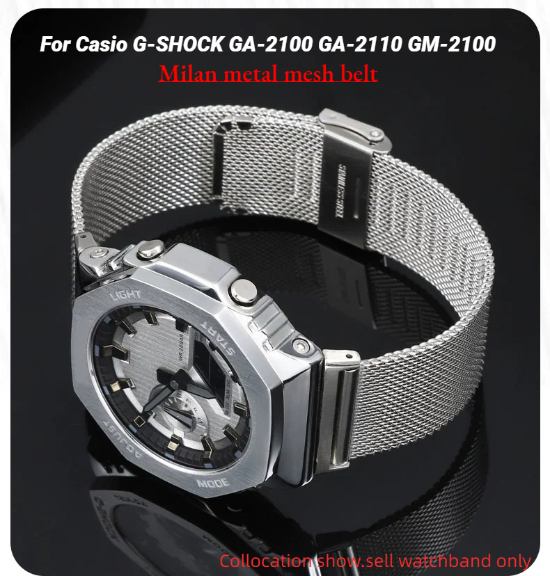 Casio Watch G-Shock Ga-2100 - Cintura in maglia metallica Milano per