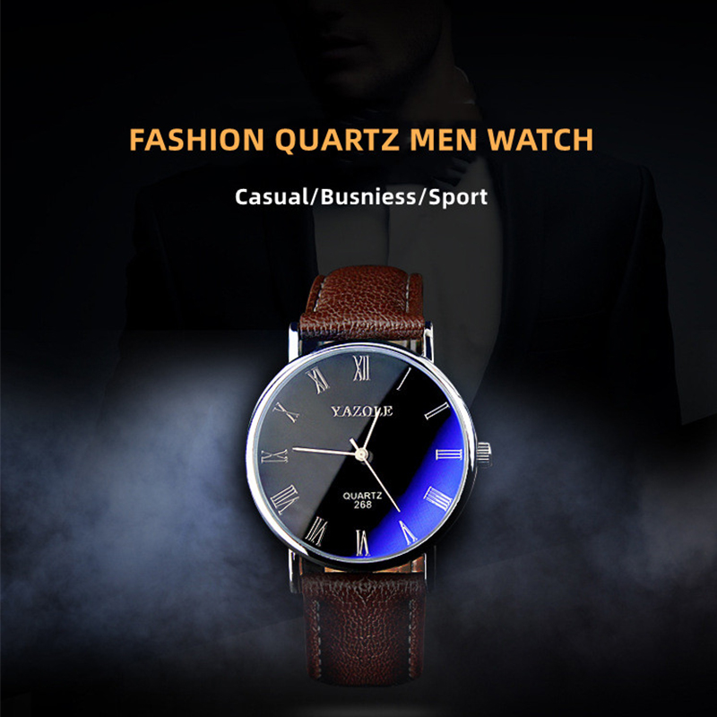 YAZOLE Orologi al quarzo minim - Leather Watch Band Men recensione e prezzo