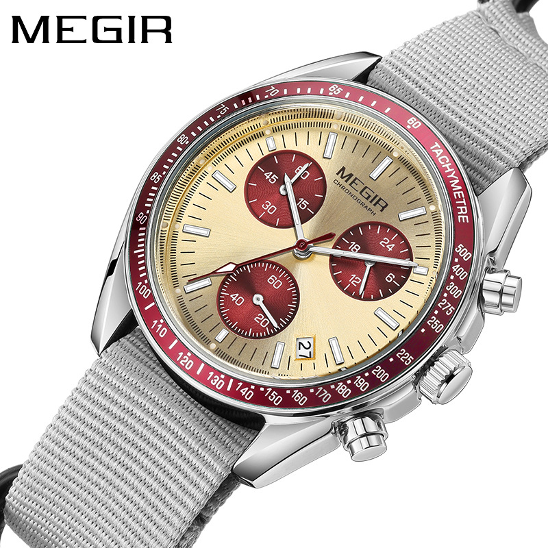 MEGIR 2247 Nuovo Orologio di L - Canvas Strap Watch recensione e prezzo