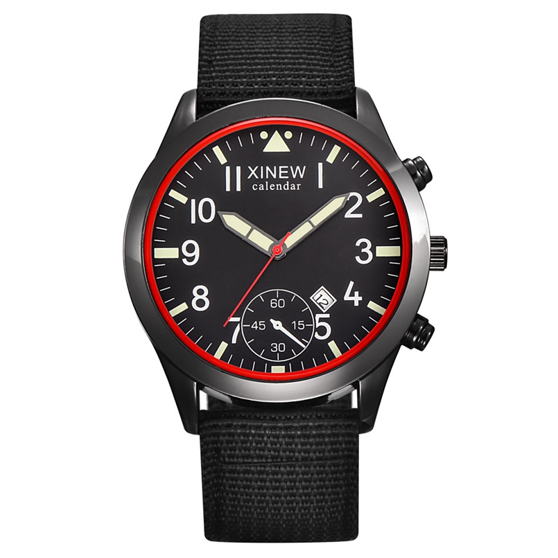 2020 XINEW orologi moda uomo b - Canvas Strap Watch recensione e prezzo