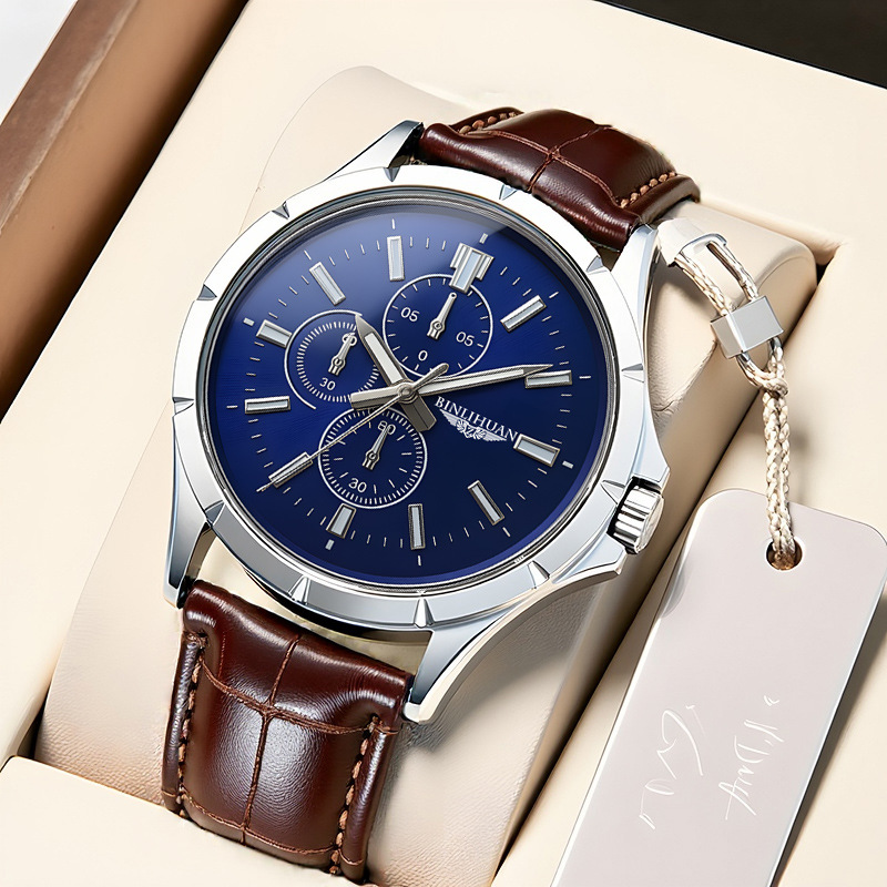 Orologio da Polso Cronografo a - Leather Watch Band Men recensione e prezzo