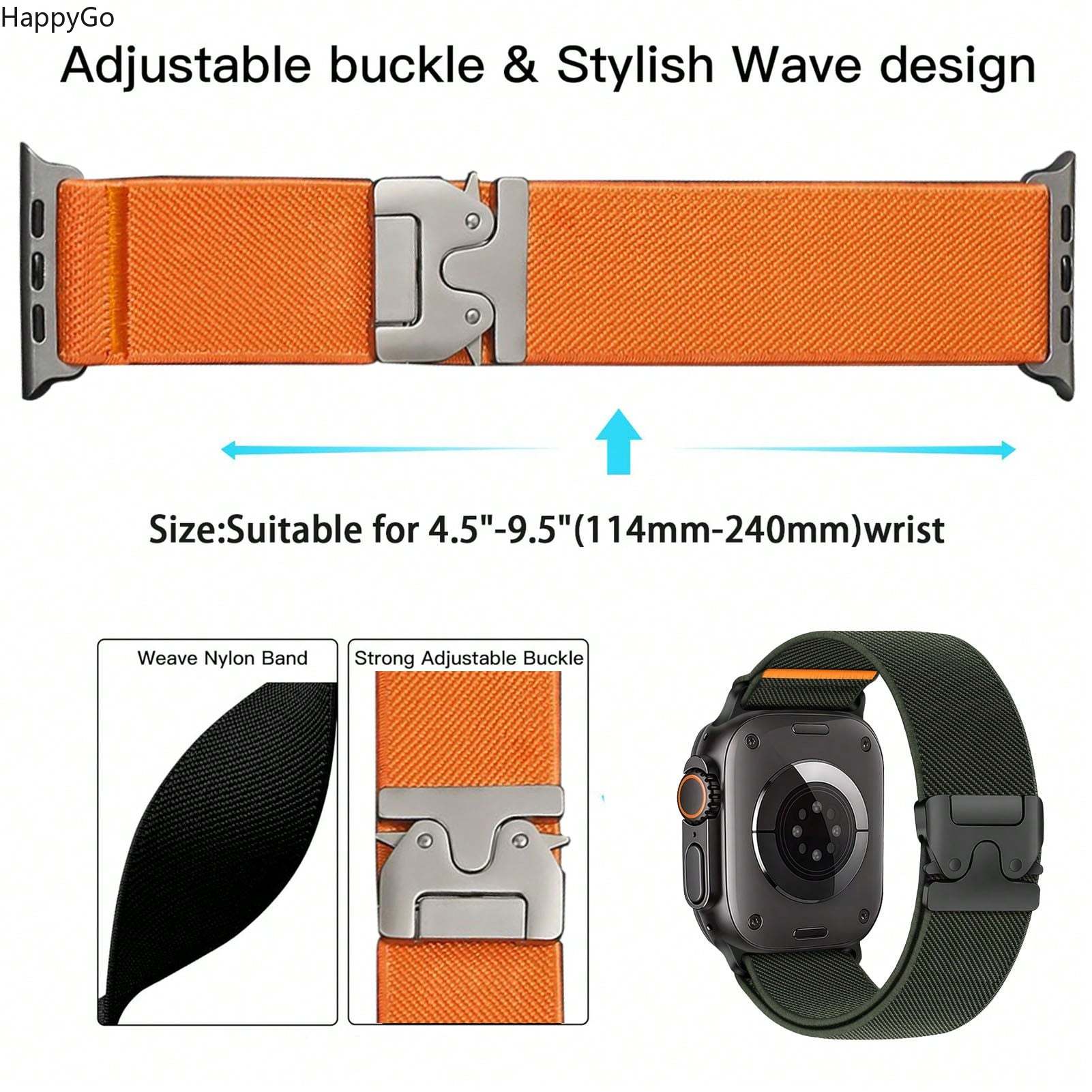 Cinturino da polso largo ed el - Parachute Strap Elastic recensione e prezzo