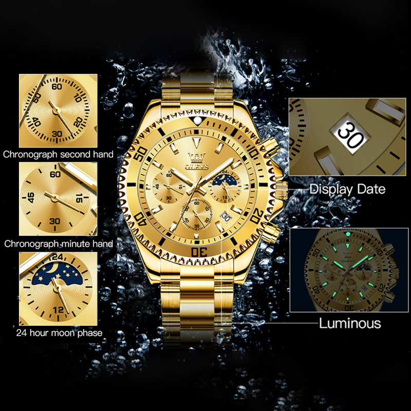 OLEVS 2870 Orologio da Uomo di - Rolex Watch Datejust recensione e prezzo