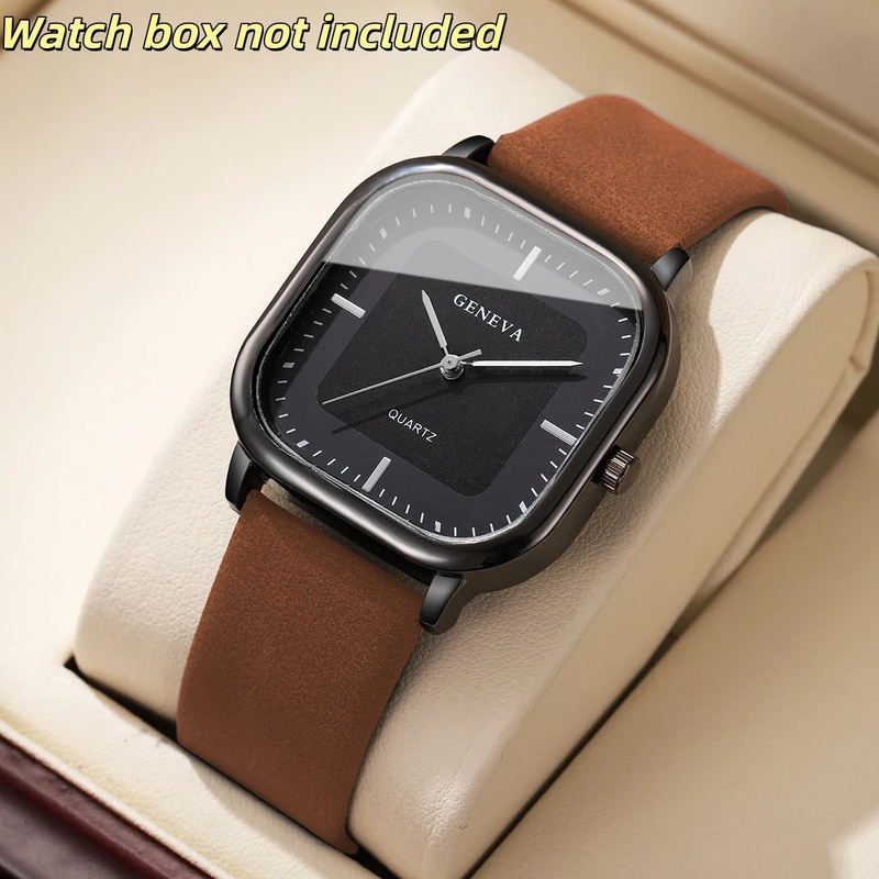 Orologio da uomo alla moda con - Leather Watch Band Men recensione e prezzo